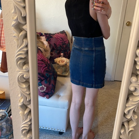 Free People jean skirt! - Picture 2 of 6
